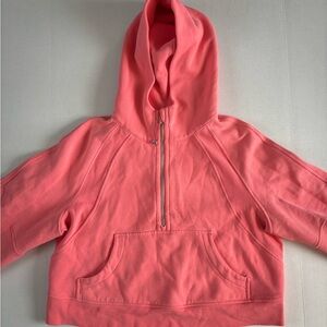 Lululemon Coral Scuba 1/2 Zip, size M/L. Amazing condition